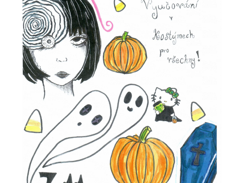 Halloween ve škole - pozvánka