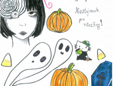 Halloween ve škole - pozvánka